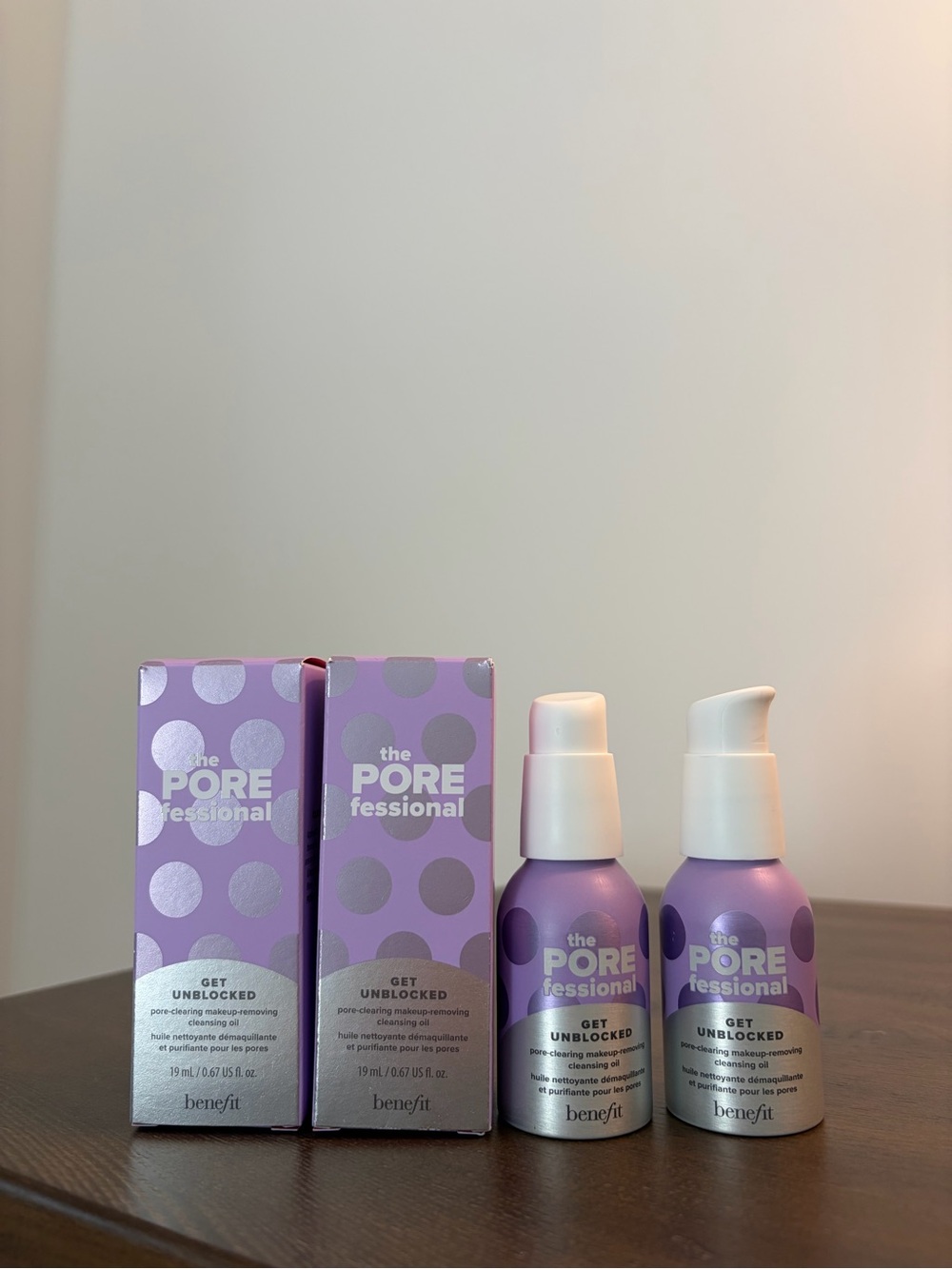 2 pack Benefit The pore fessional Get Unblocked Cleansing Oil 19ml/0.67oz
